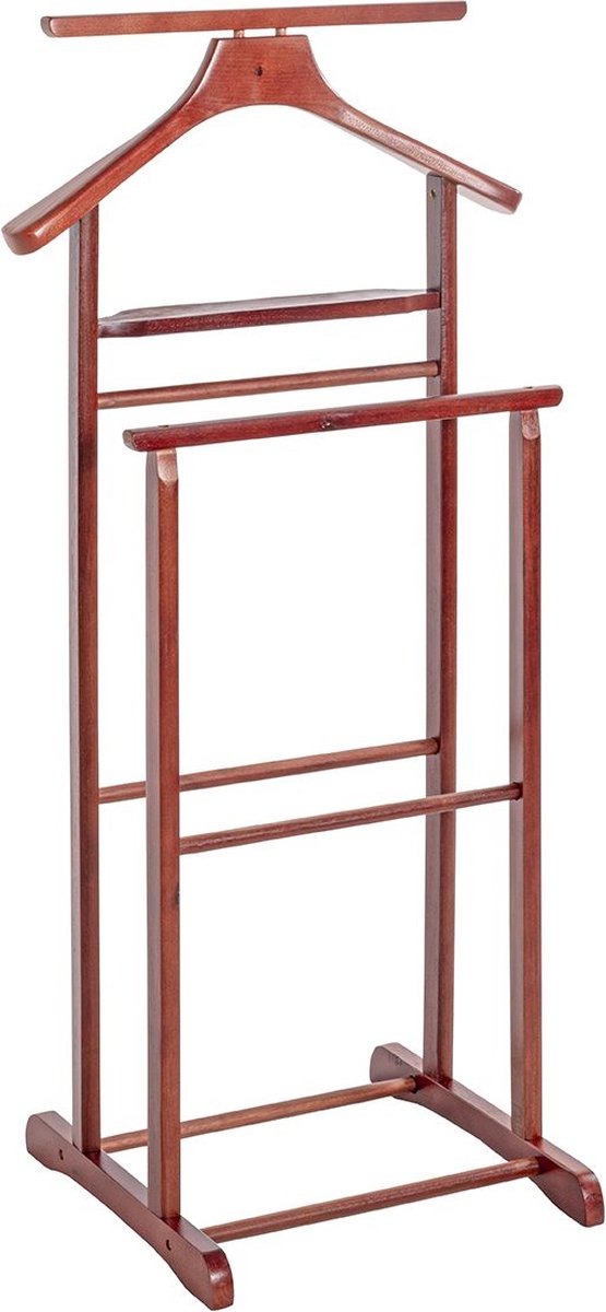 Kledingrek Met Broekenhanger | Kersenhouten Design