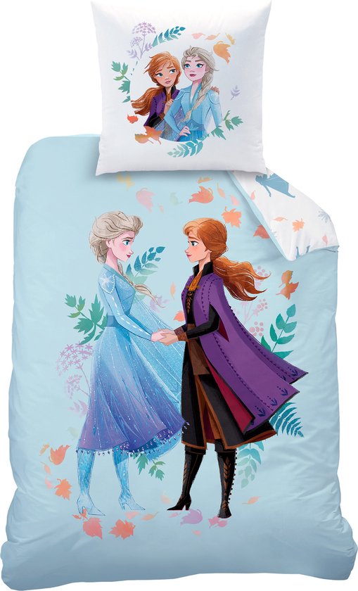 Disney Frozen Dekbedovertrek Sisters - Eenpersoons - 140 x 200 cm - Katoen