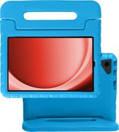 Hoesje Geschikt voor Samsung Galaxy Tab A9 Plus Hoesje Kinderhoes Shockproof Hoes Kids Case - Blauw