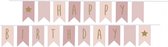 Jabadabado Vlaggenlijn Happy Birthday - 3,5 Meter - Roze
