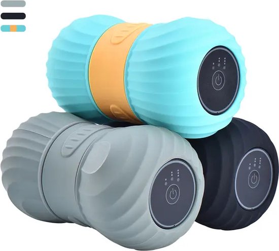 Elektrische massage roller - foamroller - massage - 4 massage standen - compact - beschikbaar in 3 kleuren - lichtgewicht