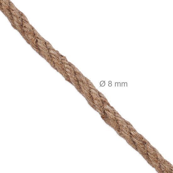 ZOFUN 5 mm x 200 Meter Jute Schnur 5mm Juteschnur, Natürliche Sisal