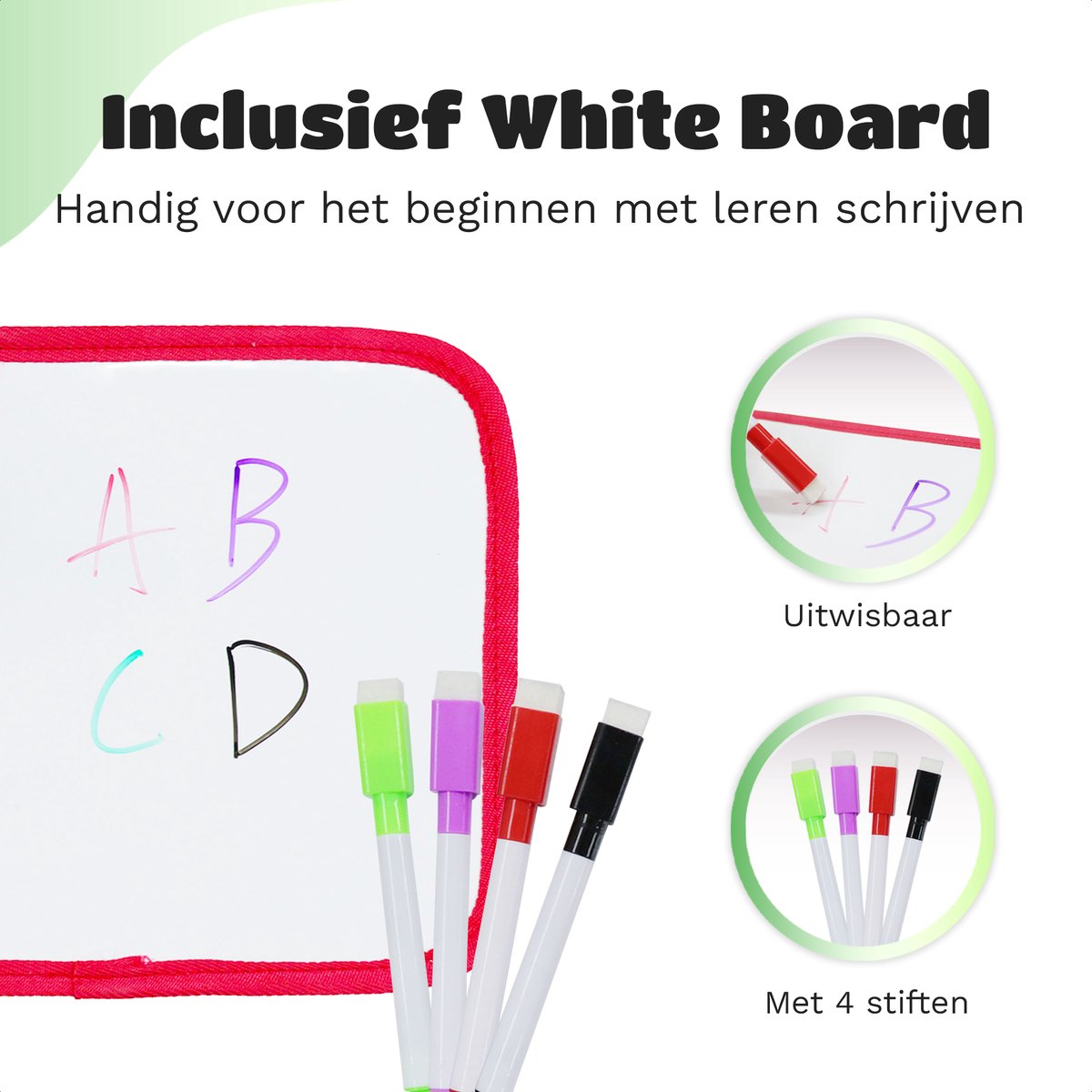 EverGoods Nederlandstalig Busy Board - activiteitenbord - Educatief Speelgoed - Sensorisch Speelgoed - Groen — afbeelding 7