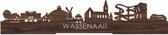Standing Skyline Wassenaar Notenhout - 40 cm - Woon decoratie om neer te zetten en om op te hangen - Meer steden beschikbaar - Cadeau voor hem - Cadeau voor haar - Jubileum - Verjaardag - Housewarming - Aandenken aan stad - WoodWideCities