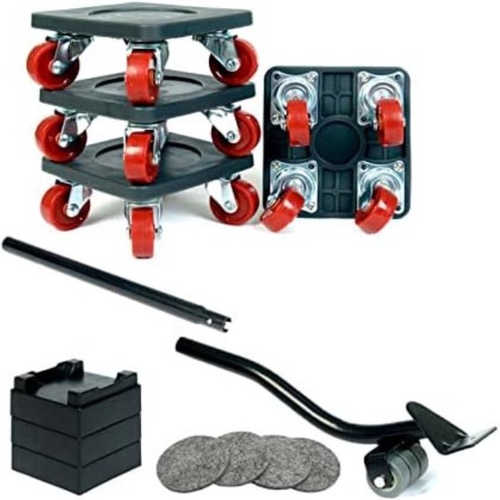 TOOSOAR Meubellifter 38 cm, 2 stuks, verstelbaar, handmatig, meubellifter, gipsplaten van aluminium