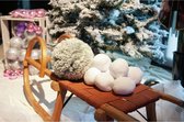Europalms Schneebälle, 7,5cm 10x Set - Kerstdecoratie
