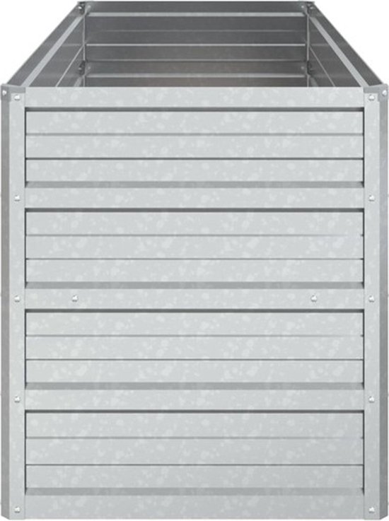 Plantenbak 62x47x46 cm roestvrij staal zilverkleurig