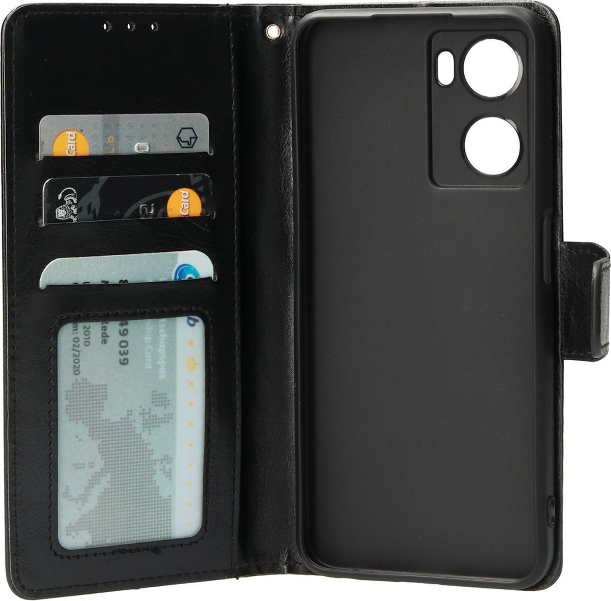 Mobiparts Wallet Case geschikt voor Oppo A57s 4G - Zwart