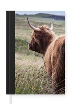 Notitieboek - Schrijfboek - Schotse Hooglander - Natuur - Zee - Notitieboekje klein - A5 formaat - Schrijfblok