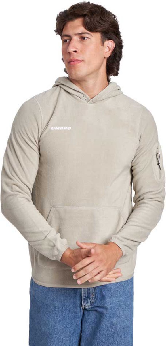Umbro Fleece Hoodie Beige L Man,Vrouw