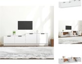 vidaXL TV-meubel Trendy TV-meubels - 158.5 x 36 x 45 cm - bewerkt hout - Kast