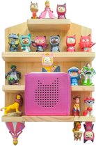 Toniebox Rek met ruimte voor 28 Tonie-figuren, Tonie Box magnetisch wandrek, voor kinderen om te spelen en te verzamelen (huizen)