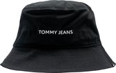 Tommy Hilfiger TJW Linear Logo Bucket Hat Dames - Zwart - One Size