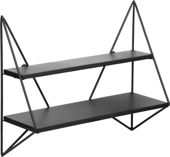 Industriële hanglamp Selly - L:65cm - E27 - Metaal - Zwart