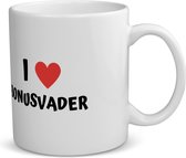 Akyol - i love bonusvader koffiemok - theemok - Vader - de liefste bonusvader - vader cadeautjes - vaderdag - verjaardag - geschenk - kado - 350 ML inhoud