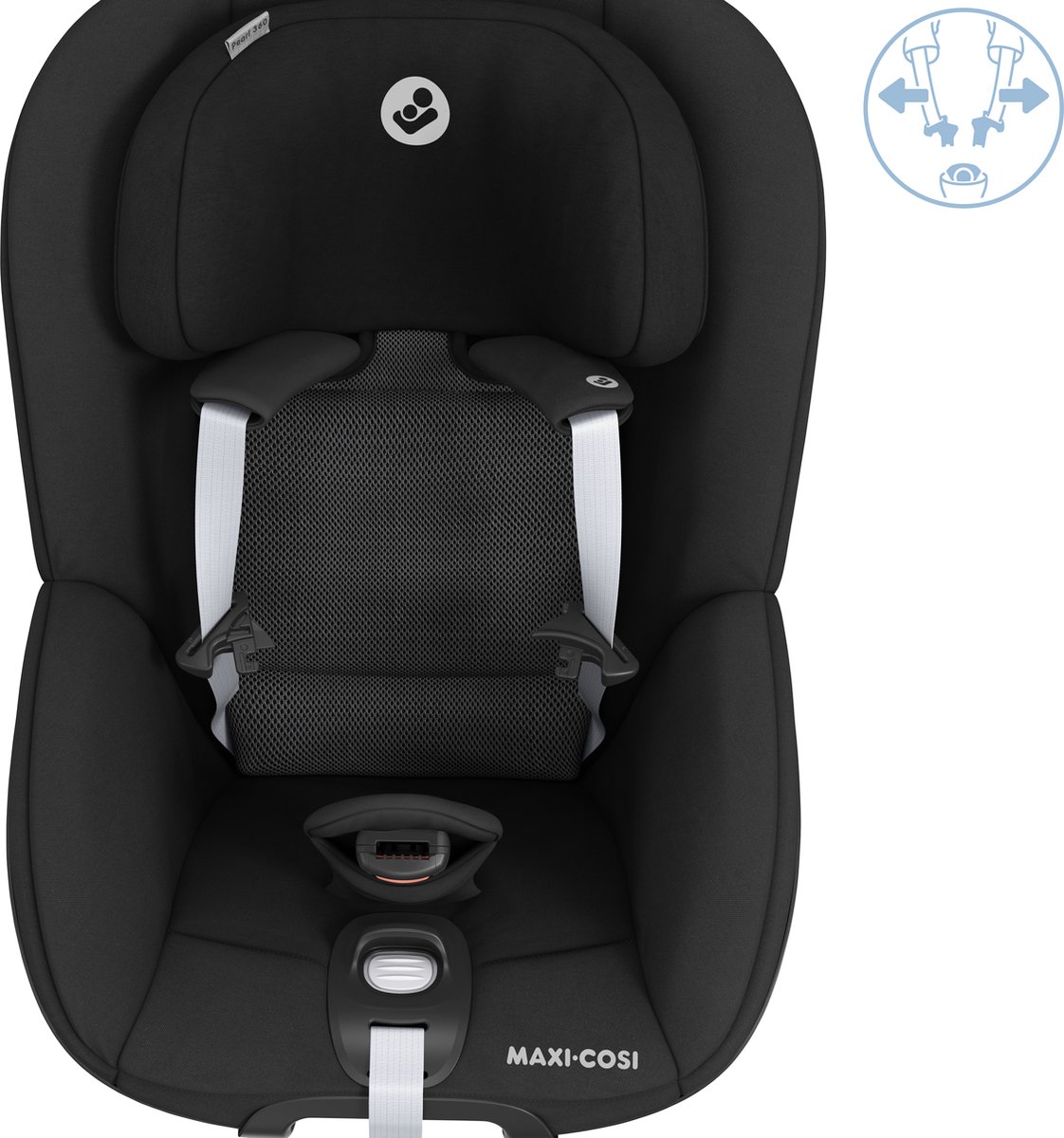 Maxi-Cosi Pearl 360 i-Size - Autostoeltje - ca. 3 maanden tot 4 jaar - FlexiSpin-Rotatie met één hand - Authentic Black – foto 2