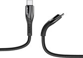RIXUS - gevlochten oplaadkabel - USB C naar USB C Kabel - 1 meter - Snellader & Datasynchronisatie - Oplaadkabel geschikt voor o.a. Samsung, iPhone 15 & iPad