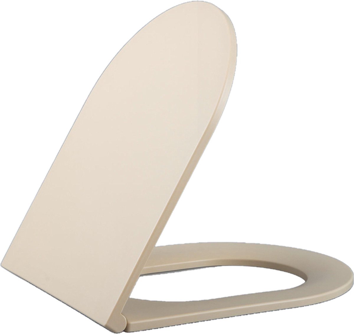 QeramiQ Dely Zitting - softclose - quickrelease - slim - mat beige