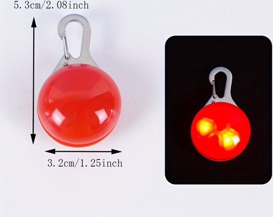 Bovista Collier Lumineux - Collier Lumineux - Lumineux - Chien - Chat - Lumineux - Collier pour Chien LED - Clip-On - Blauw