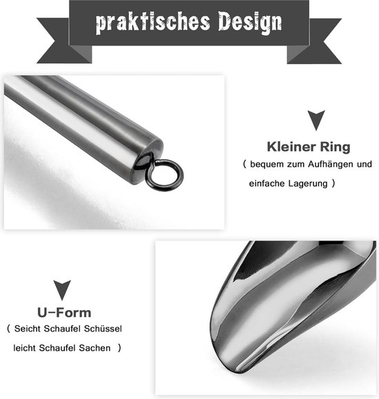 Stöckel ijsschep 17,5 cm maat 20 aluminium | Oldenhof