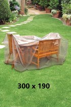 Beschermhoes Tuinmeubelen - Transparant - 300x190x100 cm - Beschermhoes Tuintafel - Tuintafelhoes - Tuinmeubelhoes