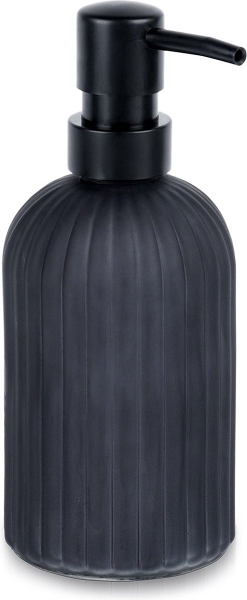 Zeepdispenser Glas Zwart 400 ml - Zeeppompje