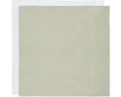 Jollein Hydrofiele Doek Small - 70x70cm - Olive Green/Ivory - 4pack