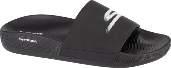 Skechers Hyper Slide - Hyper Comfort 229133- BBK, Homme, Zwart, Slippers, taille: 42