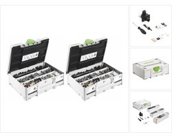 Festool KV-SYS D8 DOMINO steekassortiment 2 st. ( 2x 576797 ) voor deuvelfrees DF 500