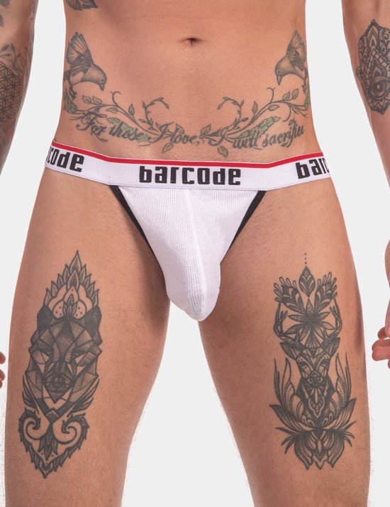 Barcode Berlin Cosme Jockstrap White - MAAT XL - Heren Ondergoed - Jockstrap voor Man - Mannen Jock