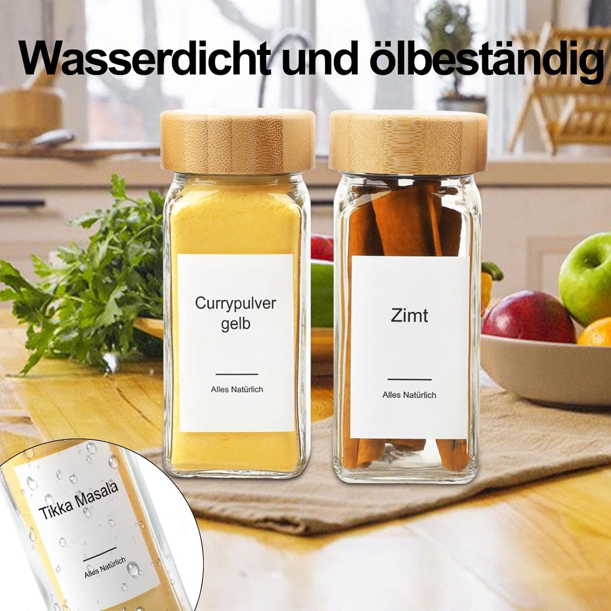 kruidenpotjes - potjes met deksel / opslag van kruiden en specerijen 24pcs
