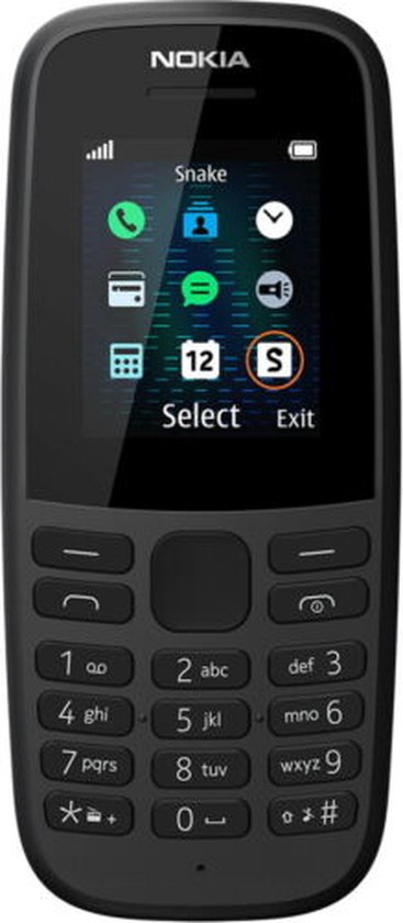 Foto: Nokia 105 neo 4mb zwart dual sim 2g