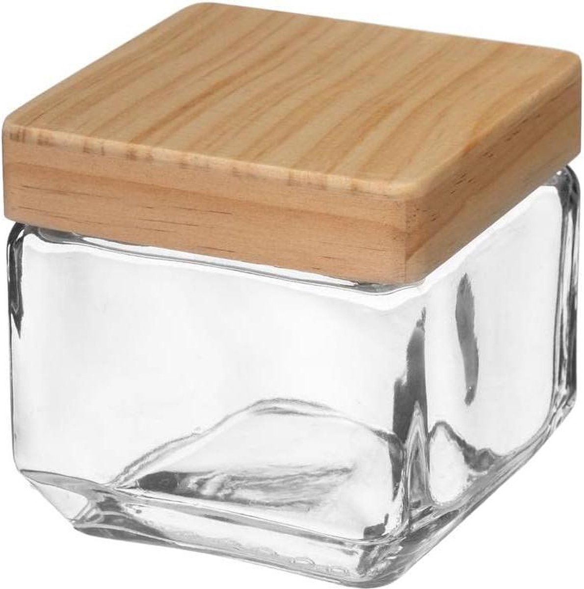 Voorraadglas vierkant met dennendeksel 085 l - 5five