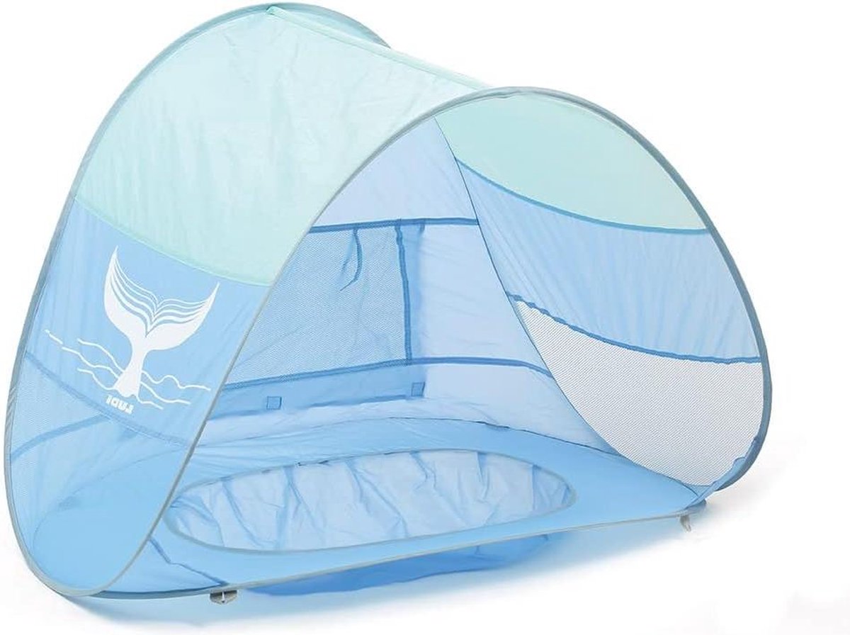 Multifunctioneel babyzwembad Pop-up zwembad Anti-UV 50 tent en net Beschermt tegen wind zon en zand Zwembad en strandtent Vanaf 10 maanden