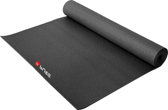 Antislip TPE yogamat voor yoga pilates fitness gymnastiek - zwart met tas en schouderriem Yogamat — afbeelding 2