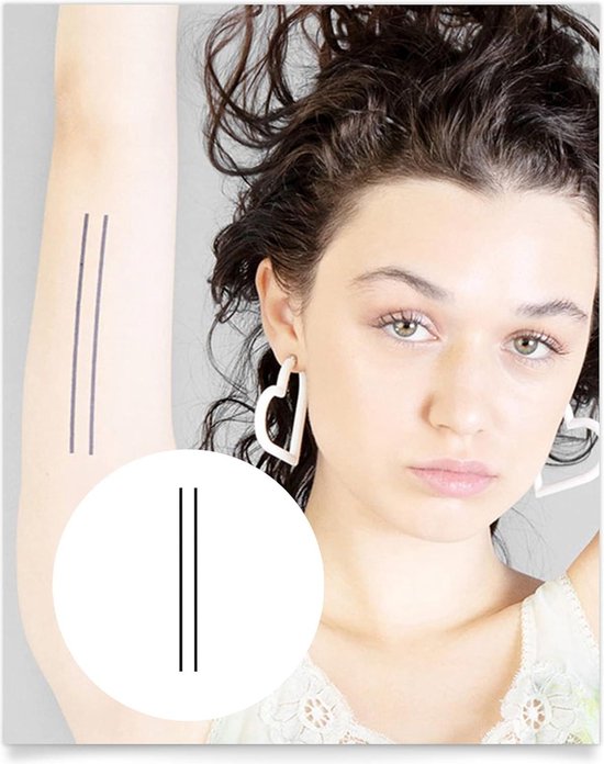 Tattwo.me Tatouages Temporaires Lettres Alphabet - Dure 2 Semaines, Résistant à L'Eau, Encre Végétale