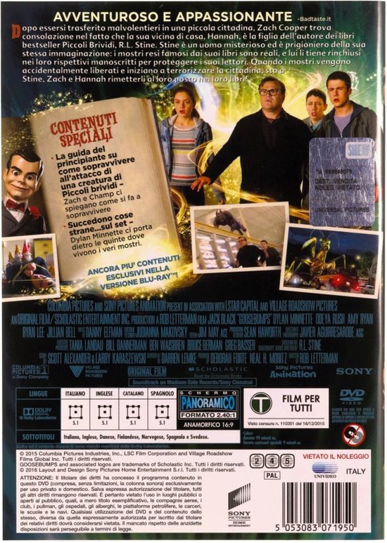 Goosebumps [DVD]