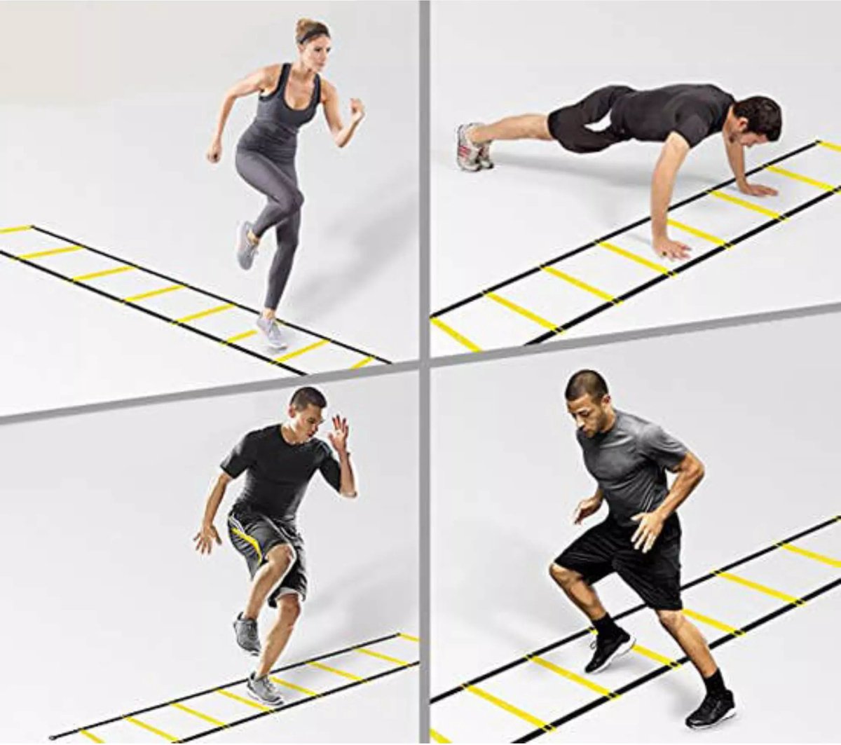Trainingsladder 6 meter - Fitness agility ladder - loopladder - speedladder - incl. draagtas – foto 8