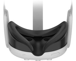 VORTEX VR siliconen gezichtsscherm voor Meta Quest 3 – Zachte, zweetbestendige gezichtsinterface, anti-lichtlek, huidvriendelijke siliconen (zwart/grijs/blauw/rood)