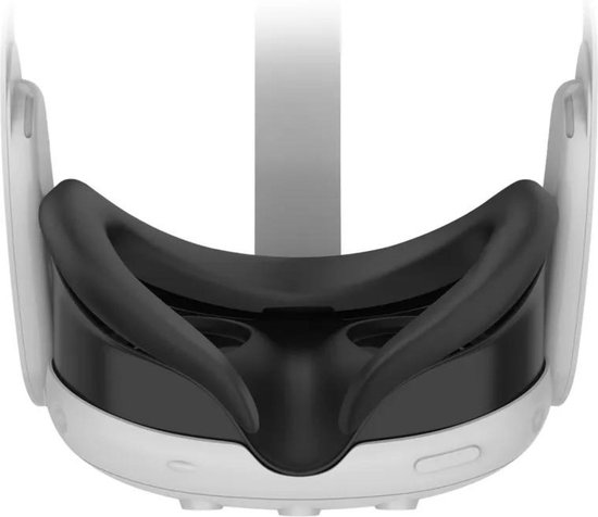 VORTEX VR siliconen gezichtsscherm voor Meta Quest 3 – Zachte, zweetbestendige gezichtsinterface, anti-lichtlek, huidvriendelijke siliconen (zwart/grijs/blauw/rood)