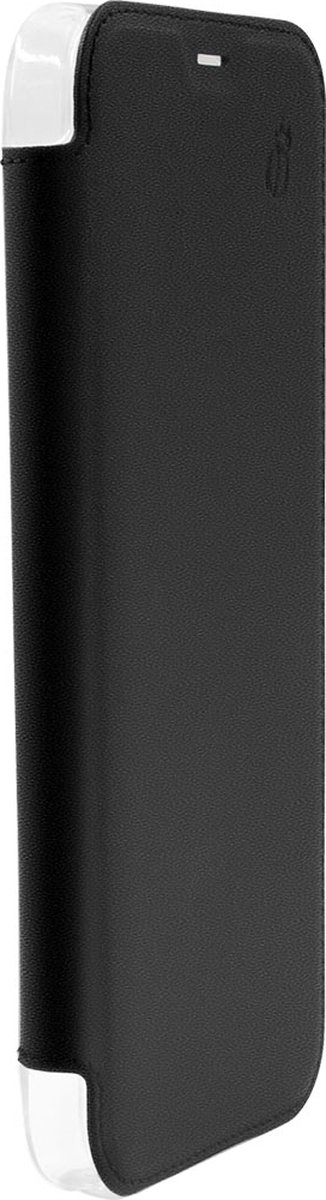 BeetleCase, Foliohoes Geschikt voor Apple iPhone 12/ Geschikt voor Apple iPhone 12 Pro Premium lederen folio met kristallen achterkant, Zwart