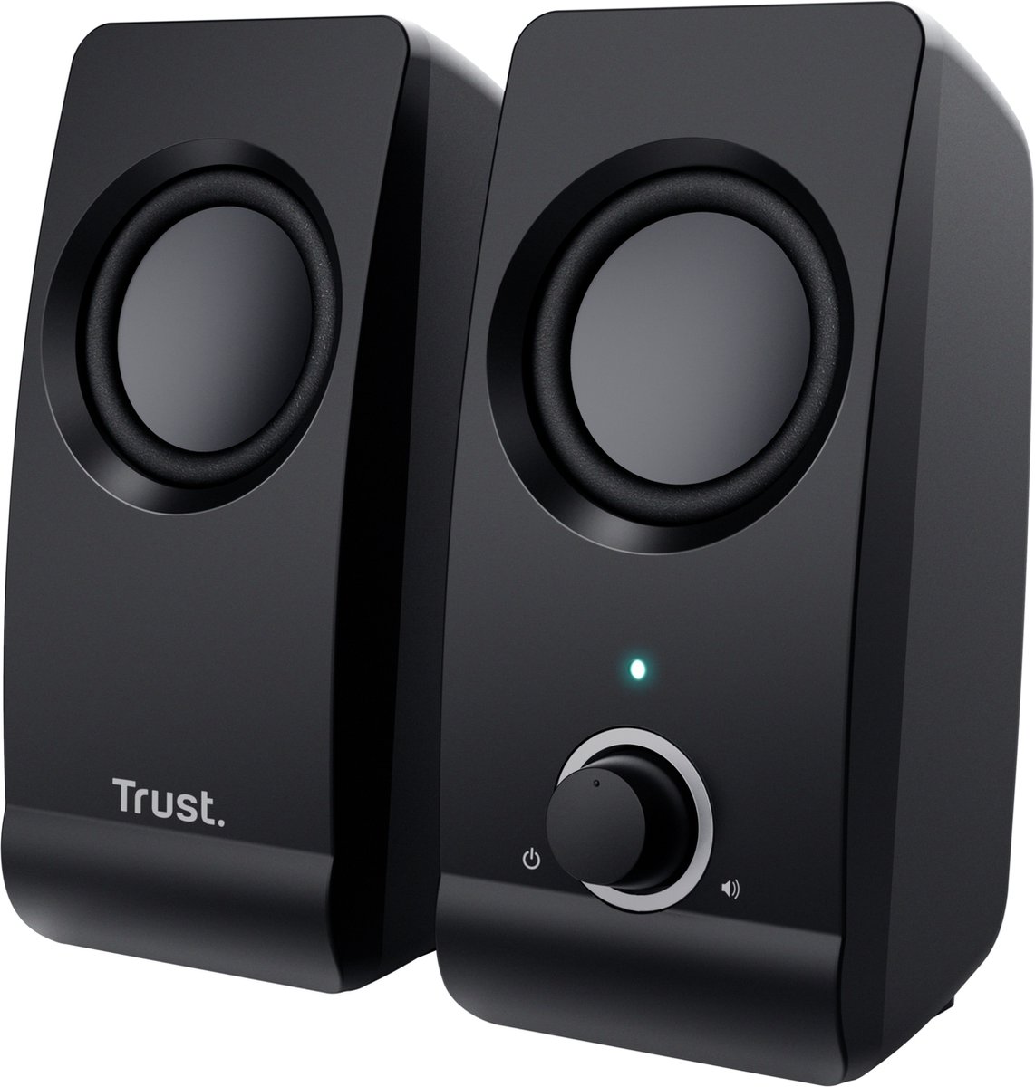 Trust Remo 2.0 Speakerset - USB‑gevoed - Plug-and-Play - 2 Stuks - Zwart