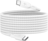 Bol.com Belkin Boost Charge Braided - USB-C naar USB-C - 3m - Wit aanbieding