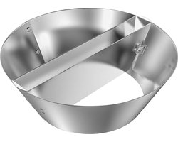 Roestvrijstalen Houtskoolmandjes voor Houtskoolgrills - 47cm 57cm 67cm - Char-Basket Waterreservoir - Directe Indirecte Warmte - BBQ-Whirlpool Houtskoolbriket Brandstofhouder