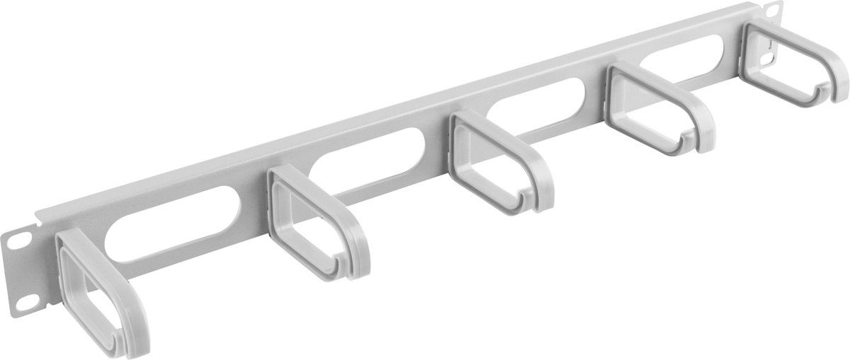 Image of Lanberg - Wartelpaneel voor rackkast 19" wit met 5 ringen 1U Lanberg AK-1205-S
