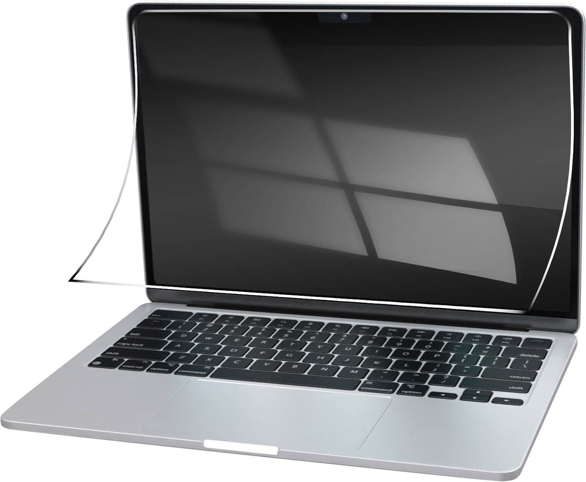 MacBook Air 2022 Flexibele Glasfilm 7H Hardheid 3mk FlexibleGlass Transparant