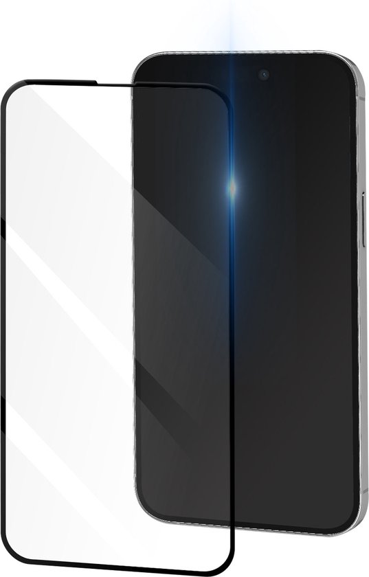 Convient pour Apple iPhone 14 Pro Max Verre Trempé 9H Pleine Adhérence Bord Biseauté Zwart