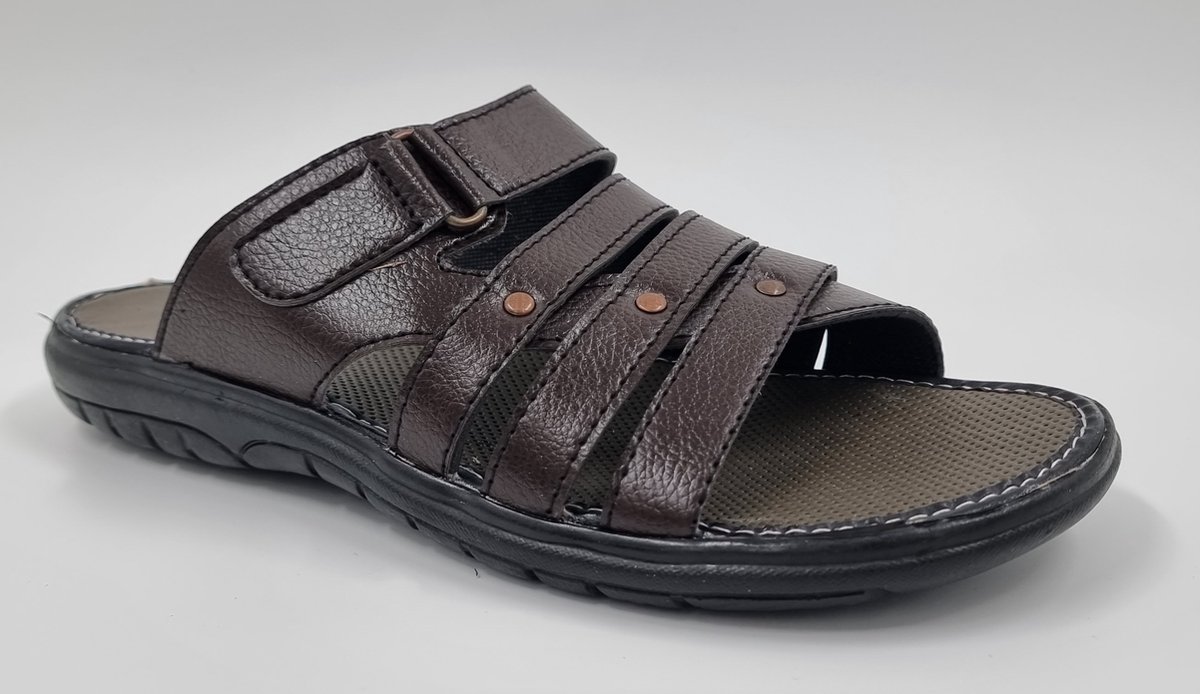Walking - Slippers Heren - Licht Gewicht Heren Slippers - Slippers met een Zacht Voetbed - Bruin – Maat 40