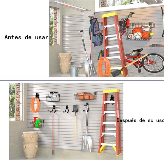 Sinoer Garagehaken, 4 stuks, wandhouder voor het opbergen