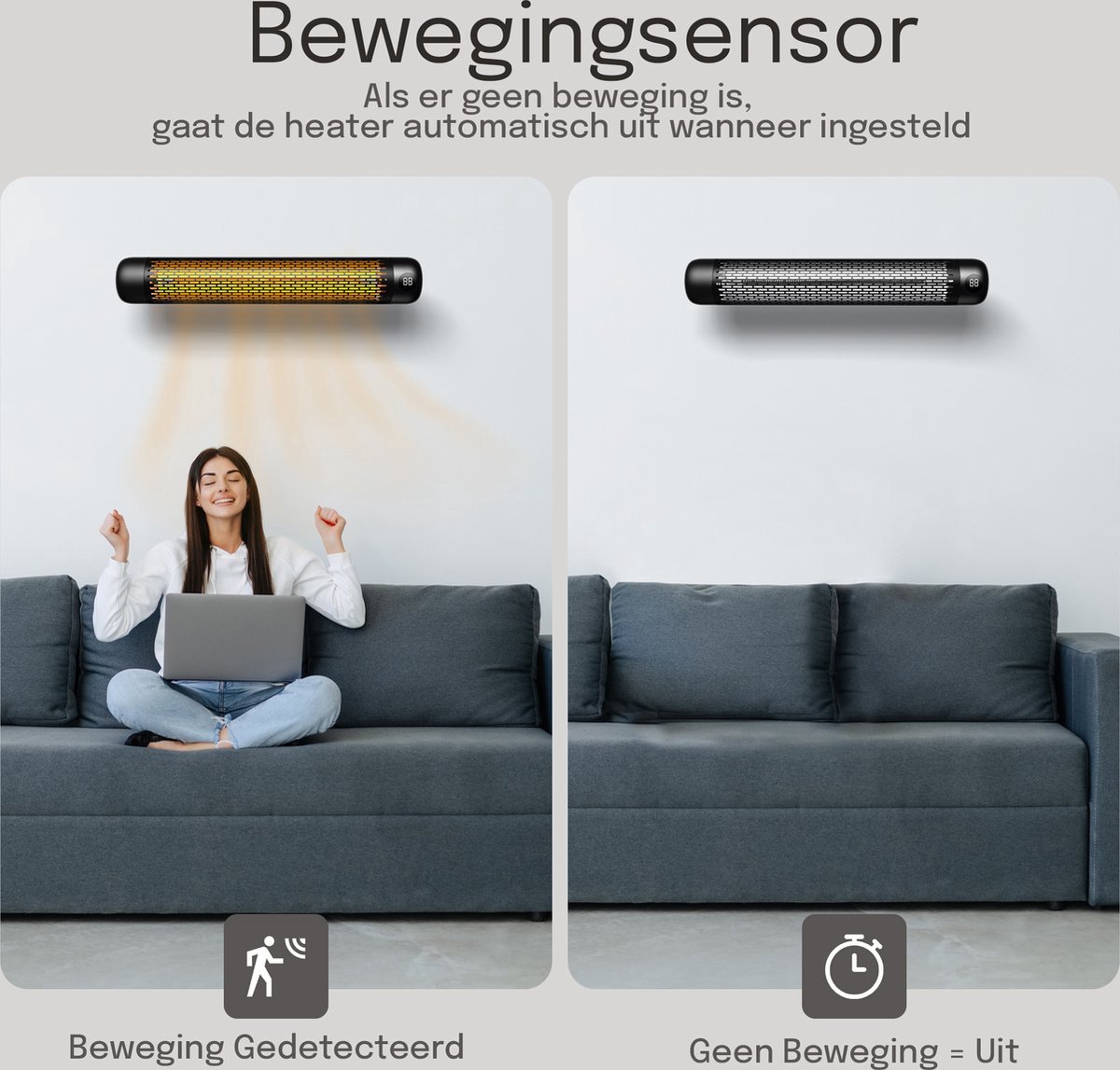 QH Ruby Low Glare 2000Watt - Infrarood Terrasverwarmer - Terrasverwarmer - Infrarood verwarming buiten - infraroodverwarming – foto 6